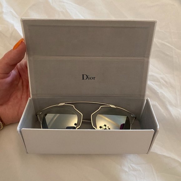 Dior Accessories - Dior Reflected Silver Aviator Sunglasses